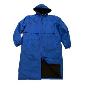 Adoretex Parka Hooded Jacket Women’s XS Blue Fleece Lined Thermal Warm Full Zip